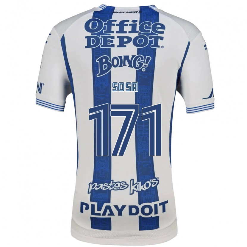 Danxen Kinder Sebastián Sosa #171 Weiß Marineblau Heimtrikot Trikot 2026/27 T-Shirt