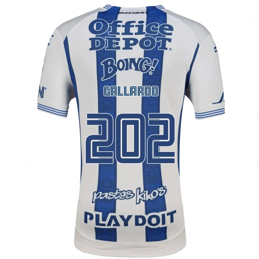 Danxen Kinder Héctor Gallardo #202 Weiß Marineblau Heimtrikot Trikot 2026/27 T-Shirt