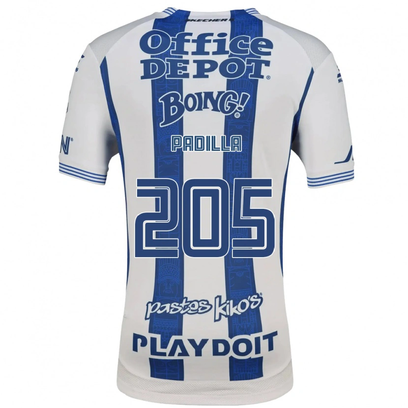 Danxen Kinder Ángel Padilla #205 Weiß Marineblau Heimtrikot Trikot 2026/27 T-Shirt