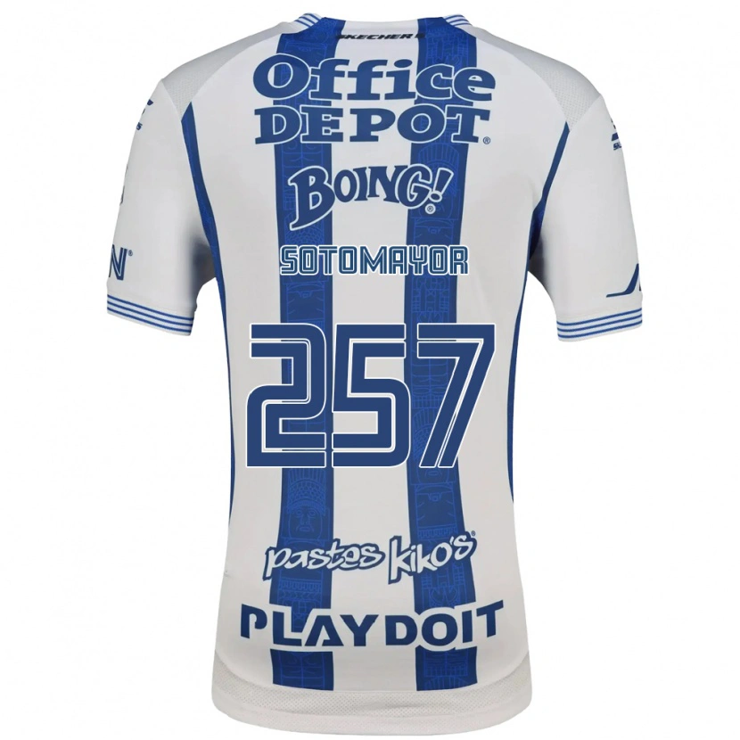 Danxen Kinder Jacob Sotomayor #257 Weiß Marineblau Heimtrikot Trikot 2026/27 T-Shirt
