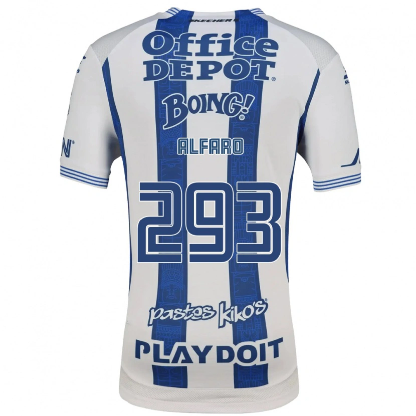 Danxen Kinder Cristóbal Alfaro #293 Weiß Marineblau Heimtrikot Trikot 2026/27 T-Shirt