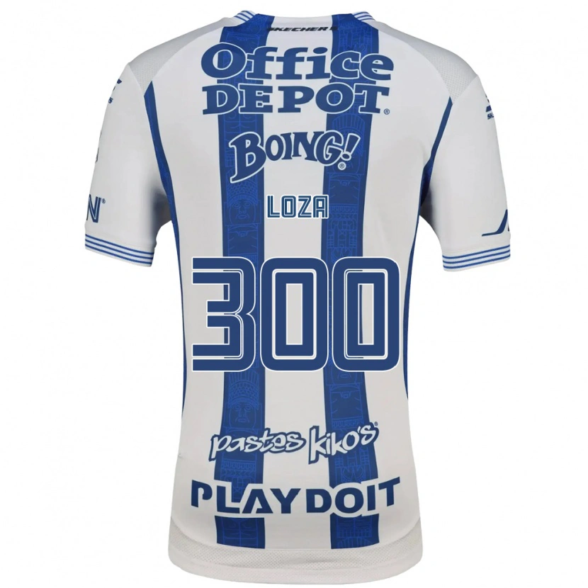 Danxen Kinder Santino Loza #300 Weiß Marineblau Heimtrikot Trikot 2026/27 T-Shirt