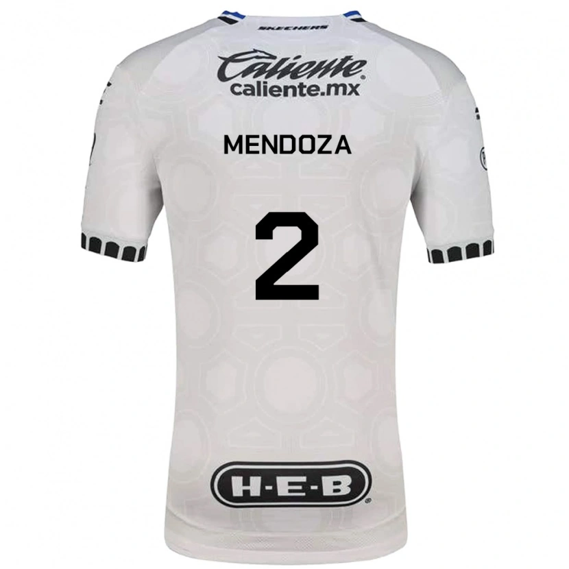 Danxen Kinder Omar Mendoza #2 Weiß Schwarz Blau Heimtrikot Trikot 2026/27 T-Shirt