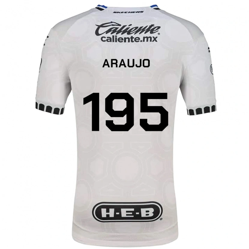 Danxen Kinder Diego Araujo #195 Weiß Schwarz Blau Heimtrikot Trikot 2026/27 T-Shirt