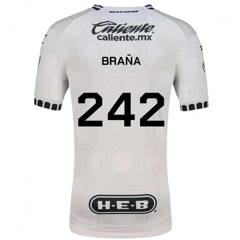 Danxen Kinder Armando Braña #242 Weiß Schwarz Blau Heimtrikot Trikot 2026/27 T-Shirt
