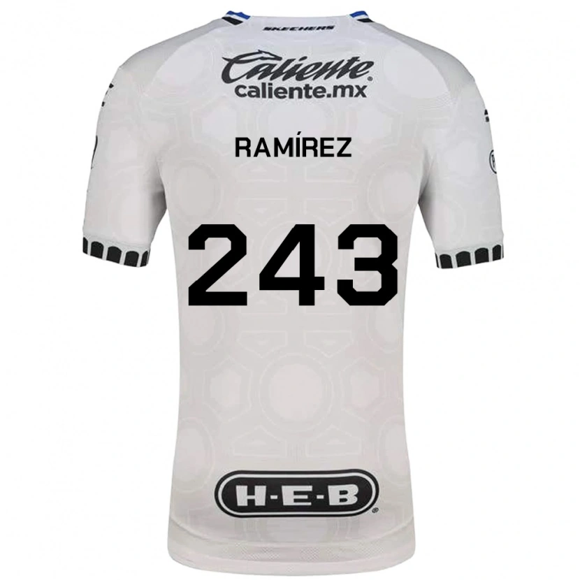 Danxen Kinder Eleazar Ramírez #243 Weiß Schwarz Blau Heimtrikot Trikot 2026/27 T-Shirt