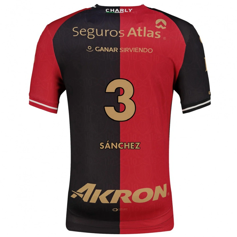 Danxen Kinder Jorge Sánchez #3 Rot Schwarz Braun Heimtrikot Trikot 2026/27 T-Shirt