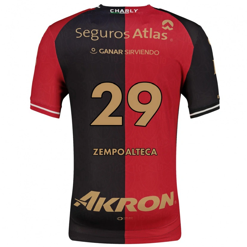 Danxen Kinder Karla Zempoalteca #29 Rot Schwarz Braun Heimtrikot Trikot 2026/27 T-Shirt
