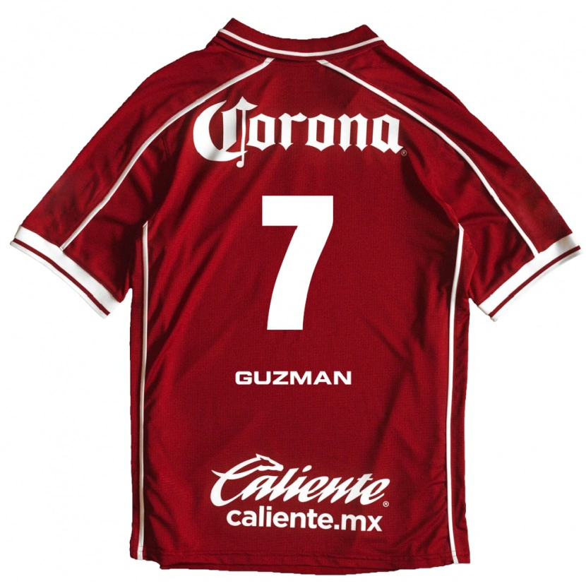 Danxen Kinder Víctor Guzmán #7 Weiß Rot Heimtrikot Trikot 2026/27 T-Shirt
