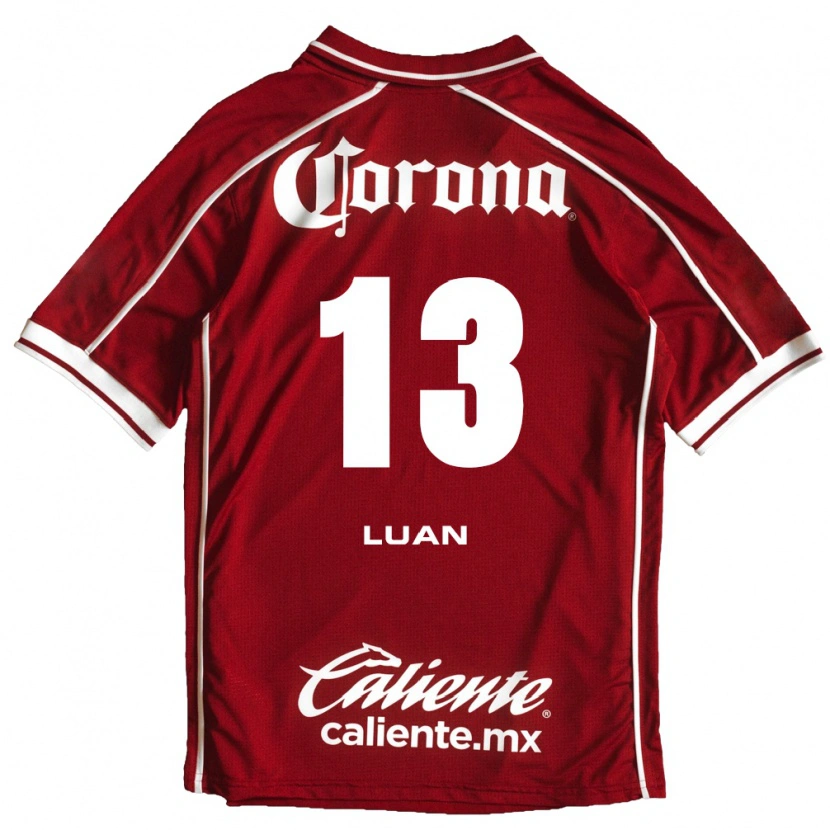 Danxen Kinder Luan Garcia Teixeira #13 Weiß Rot Heimtrikot Trikot 2026/27 T-Shirt