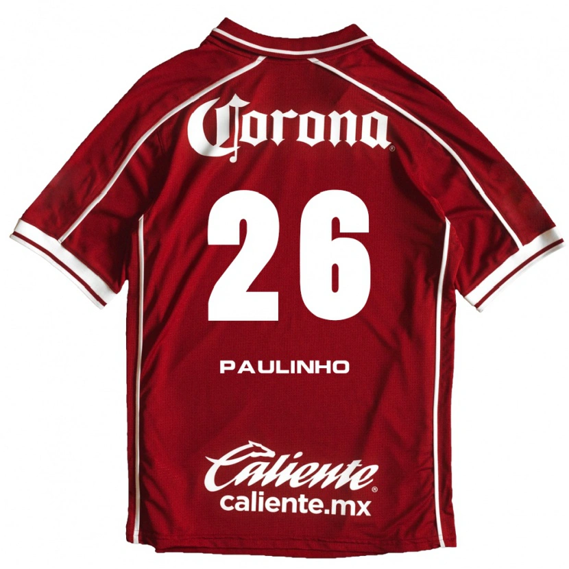 Danxen Kinder Paulinho #26 Weiß Rot Heimtrikot Trikot 2026/27 T-Shirt
