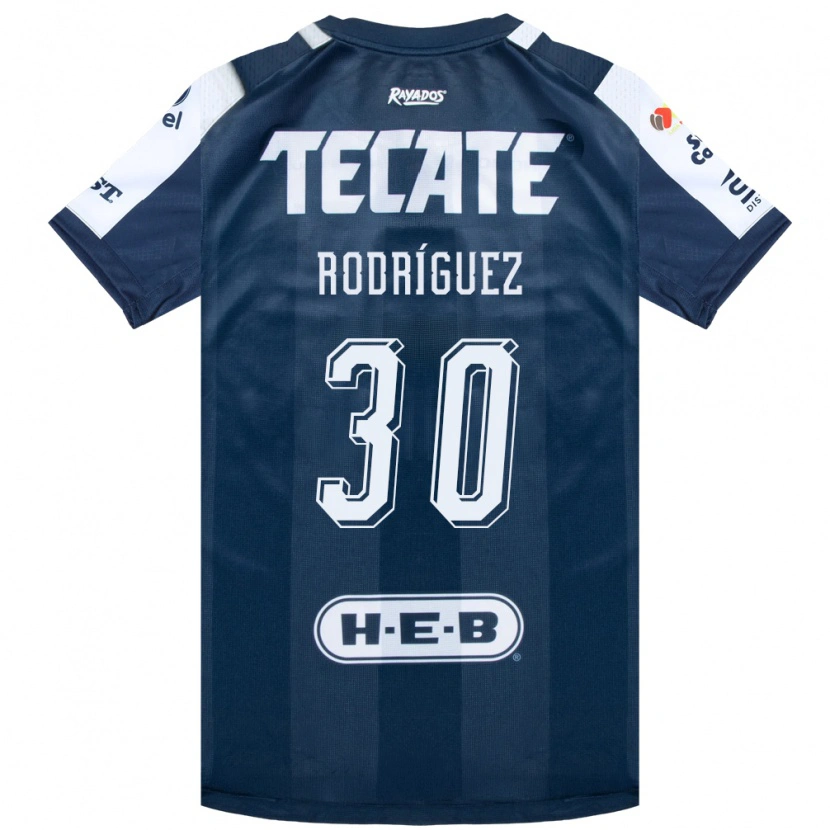 Danxen Kinder Jorge Rodríguez #30 Tintenblau Weiß Rot Heimtrikot Trikot 2026/27 T-Shirt