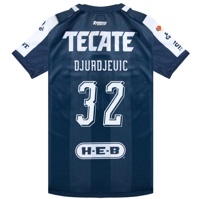 Danxen Kinder Uros Djurdjevic #32 Tintenblau Weiß Rot Heimtrikot Trikot 2026/27 T-Shirt