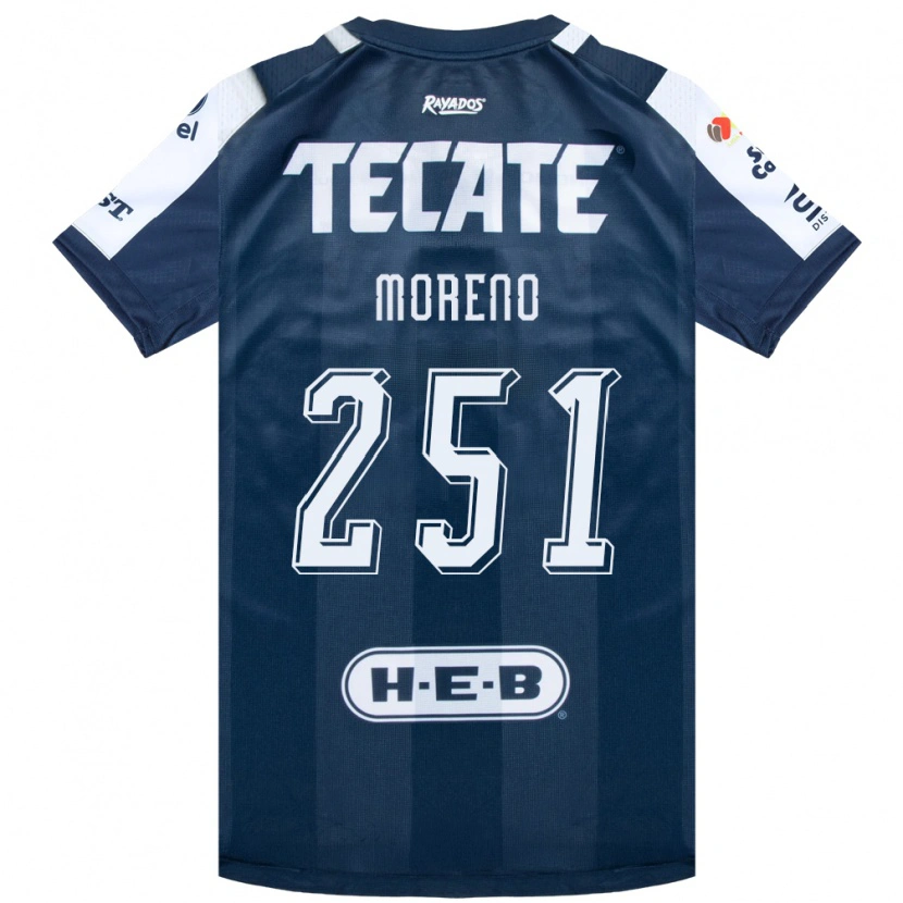 Danxen Kinder Josué Moreno #251 Tintenblau Weiß Rot Heimtrikot Trikot 2026/27 T-Shirt