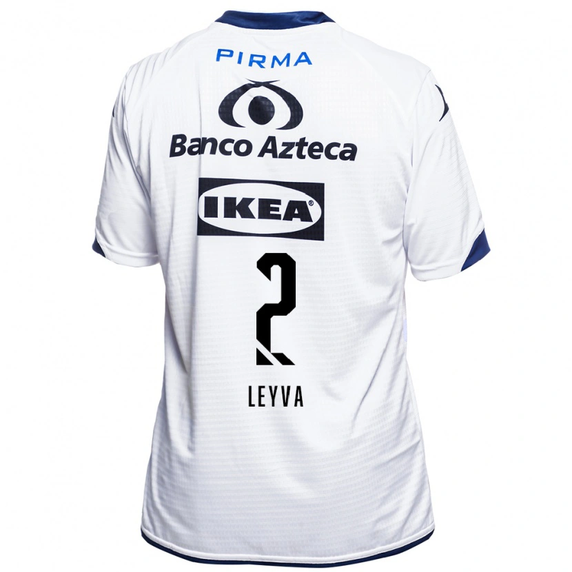 Danxen Kinder Ángel Leyva #2 Weiß Schwarz Blau Heimtrikot Trikot 2026/27 T-Shirt