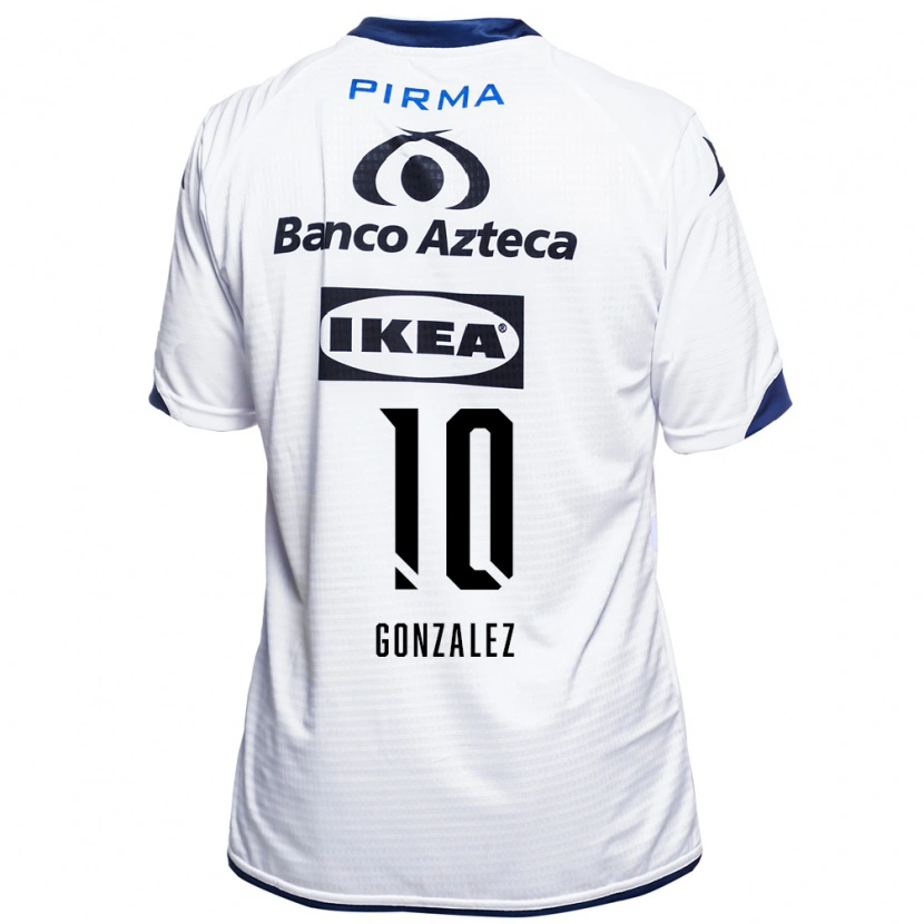 Danxen Kinder Jair Gonzalez #10 Weiß Schwarz Blau Heimtrikot Trikot 2026/27 T-Shirt