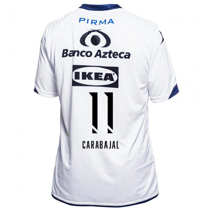 Danxen Kinder Gabriel Carabajal #11 Weiß Schwarz Blau Heimtrikot Trikot 2026/27 T-Shirt