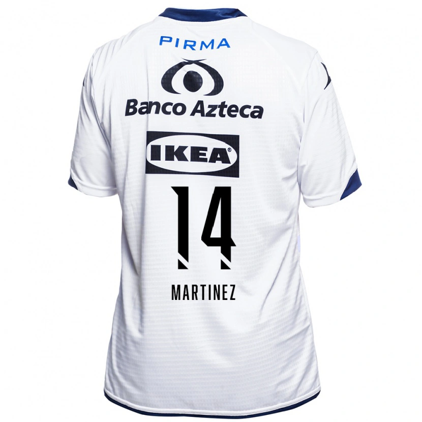 Danxen Kinder Samantha Martínez #14 Weiß Schwarz Blau Heimtrikot Trikot 2026/27 T-Shirt
