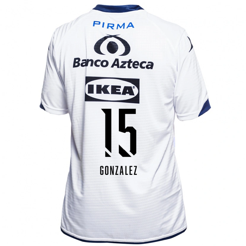Danxen Kinder Jaqueline González #15 Weiß Schwarz Blau Heimtrikot Trikot 2026/27 T-Shirt