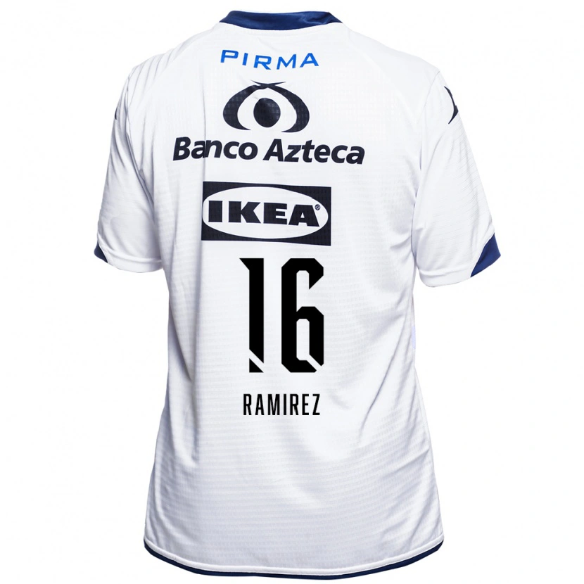 Danxen Kinder Alonso Ramírez #16 Weiß Schwarz Blau Heimtrikot Trikot 2026/27 T-Shirt