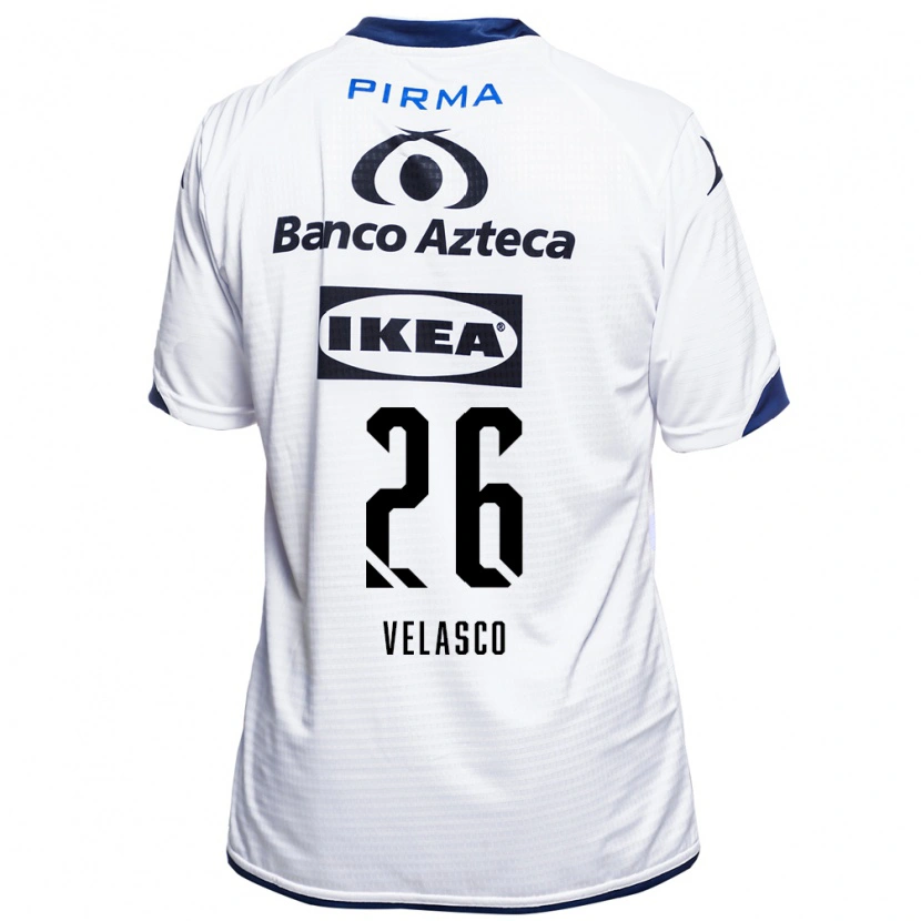 Danxen Kinder Kevin Velasco #26 Weiß Schwarz Blau Heimtrikot Trikot 2026/27 T-Shirt