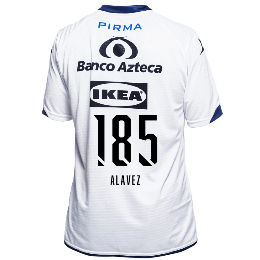 Danxen Kinder Brian Alavez #185 Weiß Schwarz Blau Heimtrikot Trikot 2026/27 T-Shirt