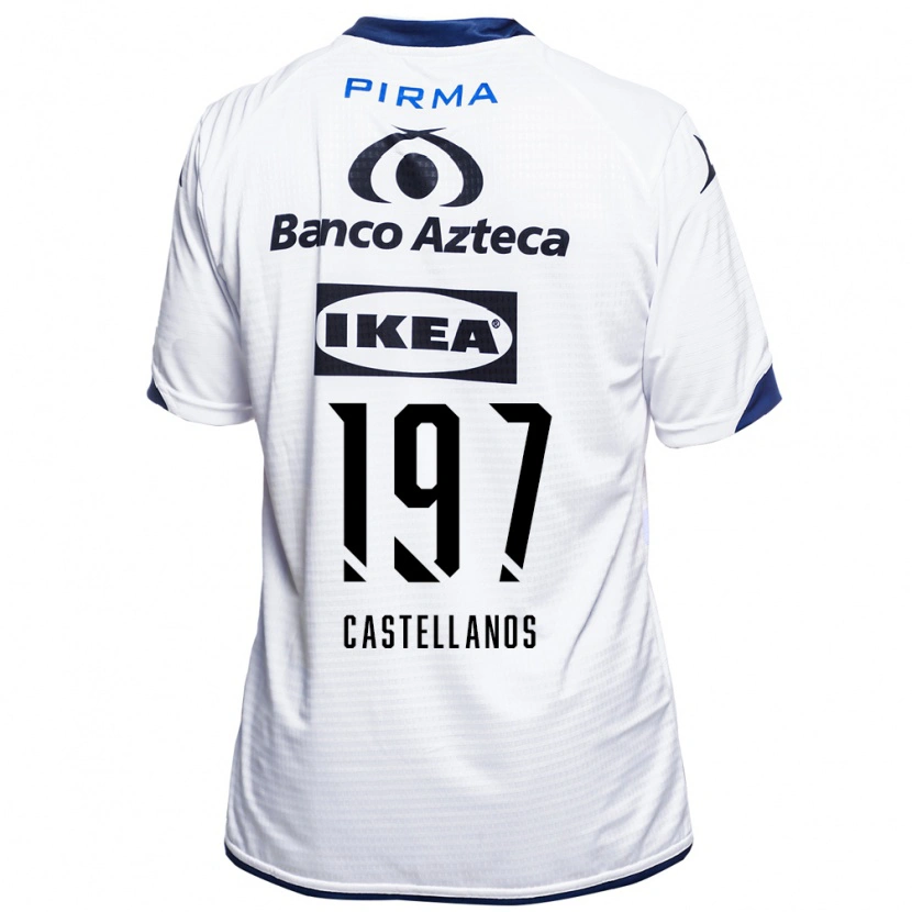 Danxen Kinder Omar Castellanos #197 Weiß Schwarz Blau Heimtrikot Trikot 2026/27 T-Shirt