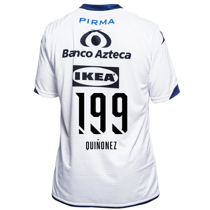 Danxen Kinder Samuel Quiñonez #199 Weiß Schwarz Blau Heimtrikot Trikot 2026/27 T-Shirt