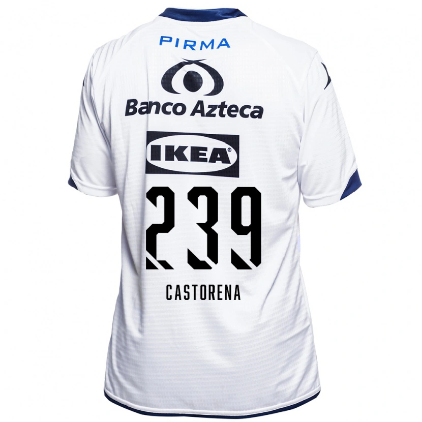 Danxen Kinder Ernesto Castorena #239 Weiß Schwarz Blau Heimtrikot Trikot 2026/27 T-Shirt