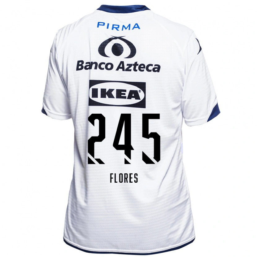 Danxen Kinder José Flores #245 Weiß Schwarz Blau Heimtrikot Trikot 2026/27 T-Shirt