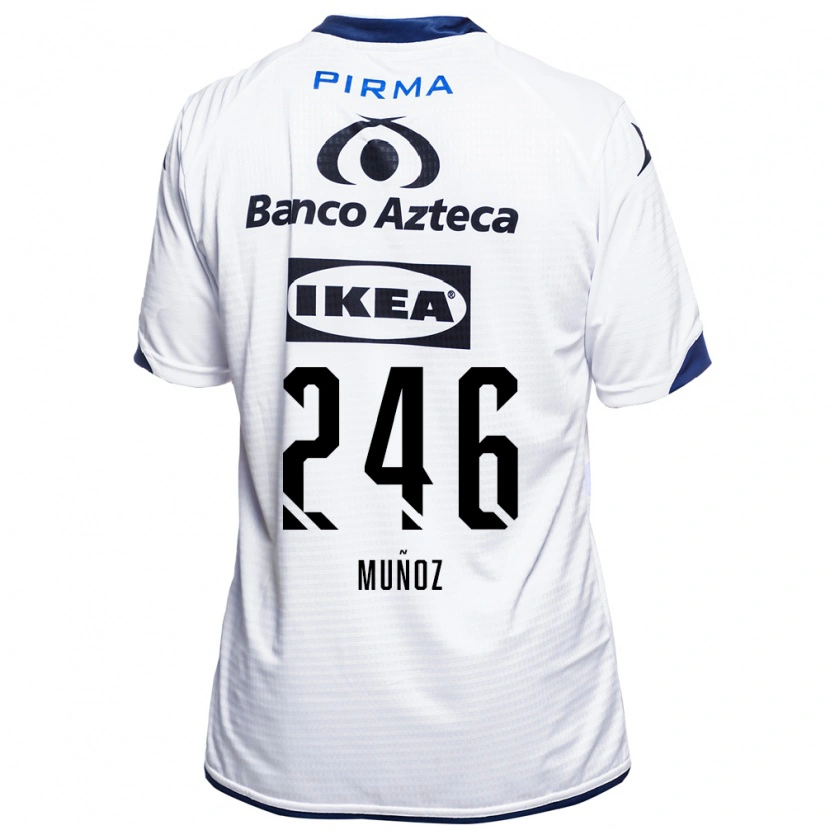Danxen Kinder Zamier Muñoz #246 Weiß Schwarz Blau Heimtrikot Trikot 2026/27 T-Shirt