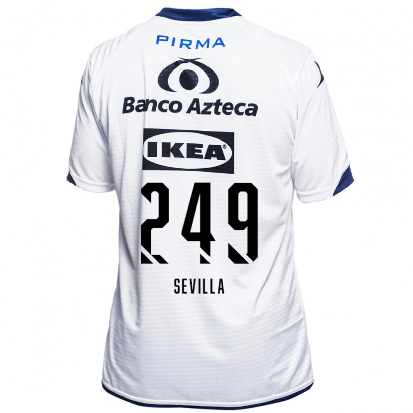 Danxen Kinder Ángel Sevilla #249 Weiß Schwarz Blau Heimtrikot Trikot 2026/27 T-Shirt