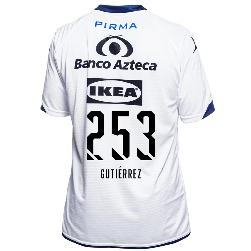 Danxen Kinder Santiago Gutiérrez #253 Weiß Schwarz Blau Heimtrikot Trikot 2026/27 T-Shirt