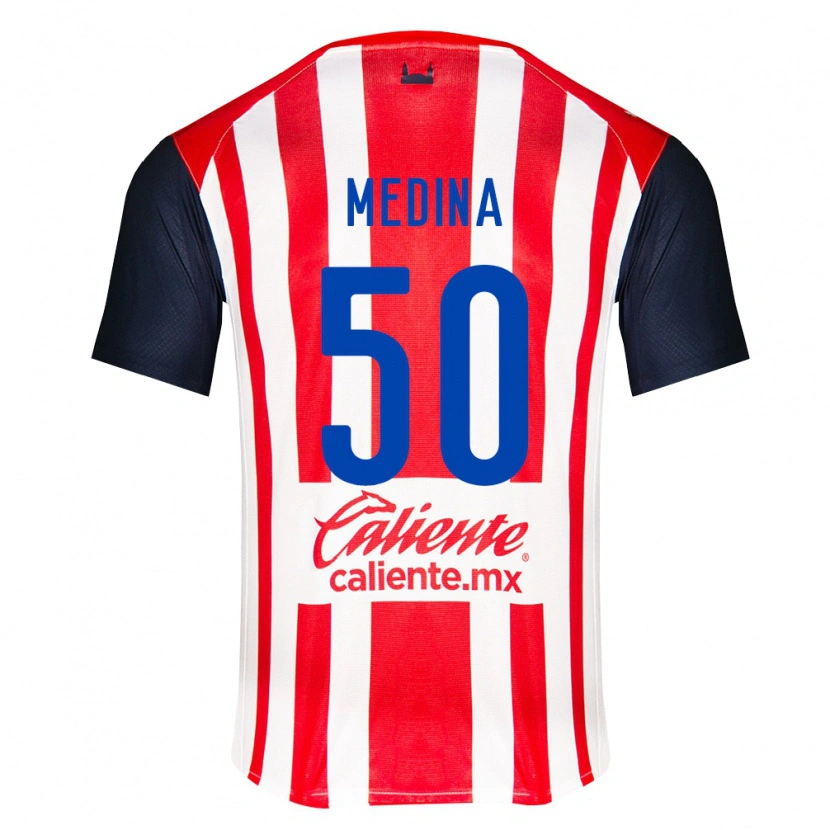 Danxen Kinder Cruz Medina #50 Rot Schwarz Weiß Heimtrikot Trikot 2026/27 T-Shirt