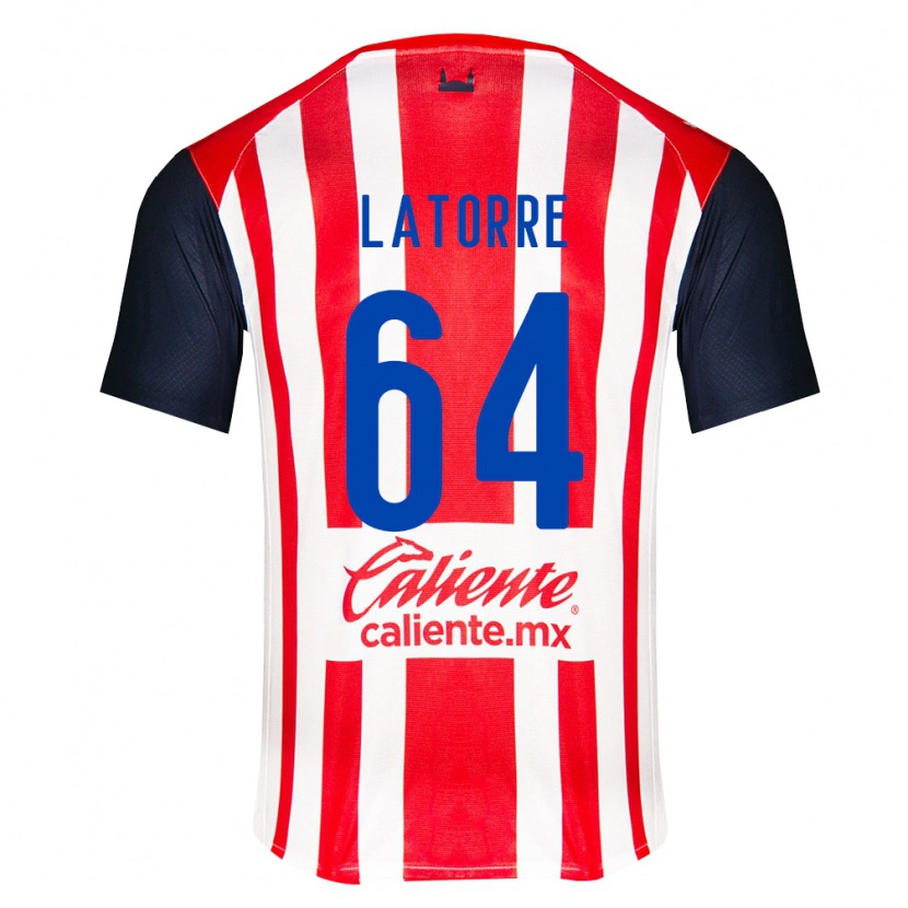 Danxen Kinder Diego Latorre #64 Rot Schwarz Weiß Heimtrikot Trikot 2026/27 T-Shirt