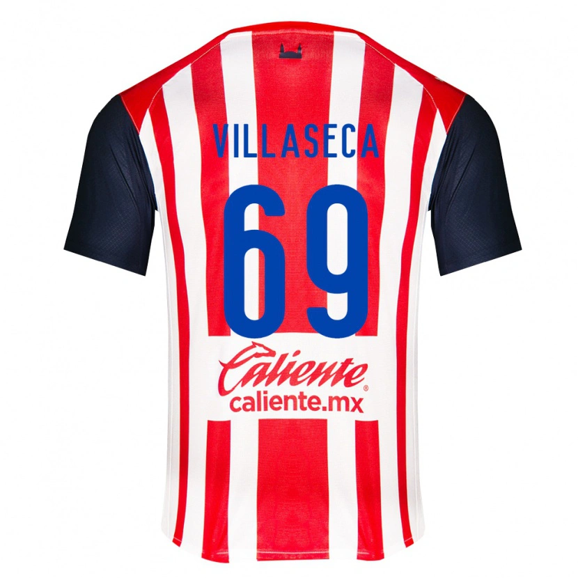 Danxen Kinder Daniel Villaseca #69 Rot Schwarz Weiß Heimtrikot Trikot 2026/27 T-Shirt