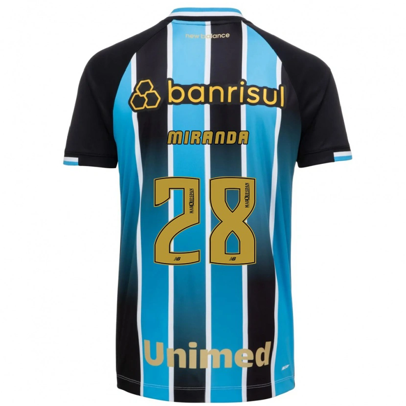Danxen Kinder Paulo Miranda #28 Blau Braun Schwarz Heimtrikot Trikot 2026/27 T-Shirt