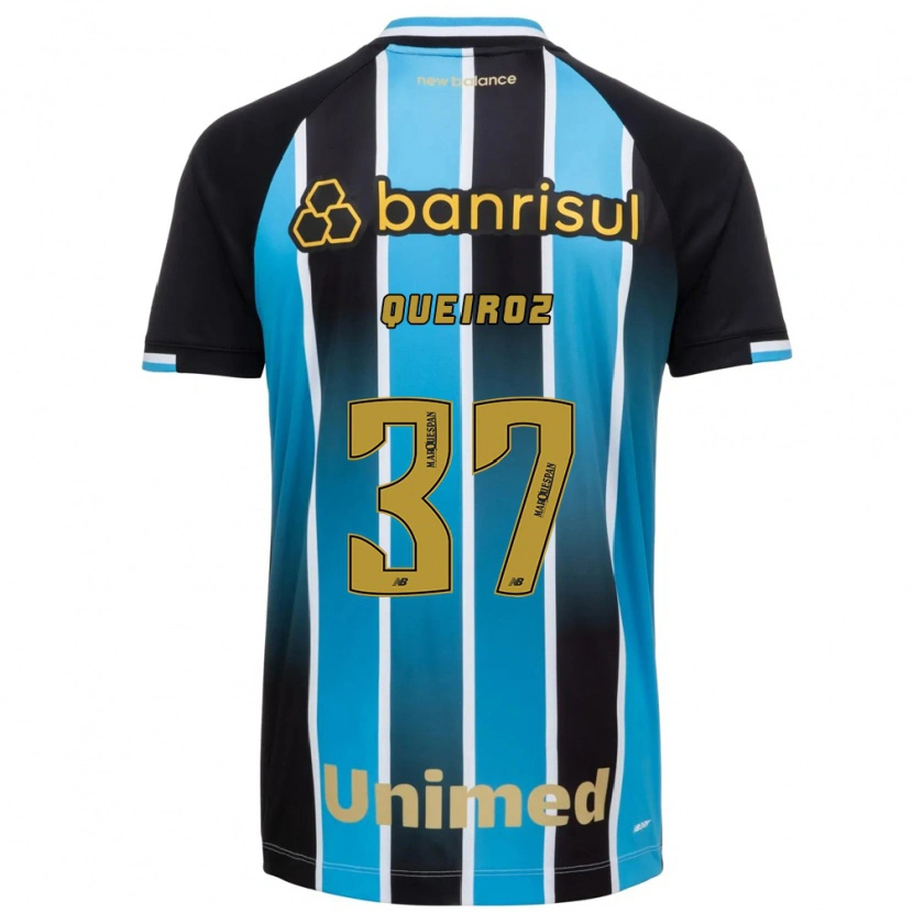 Danxen Kinder Du Queiroz #37 Blau Braun Schwarz Heimtrikot Trikot 2026/27 T-Shirt