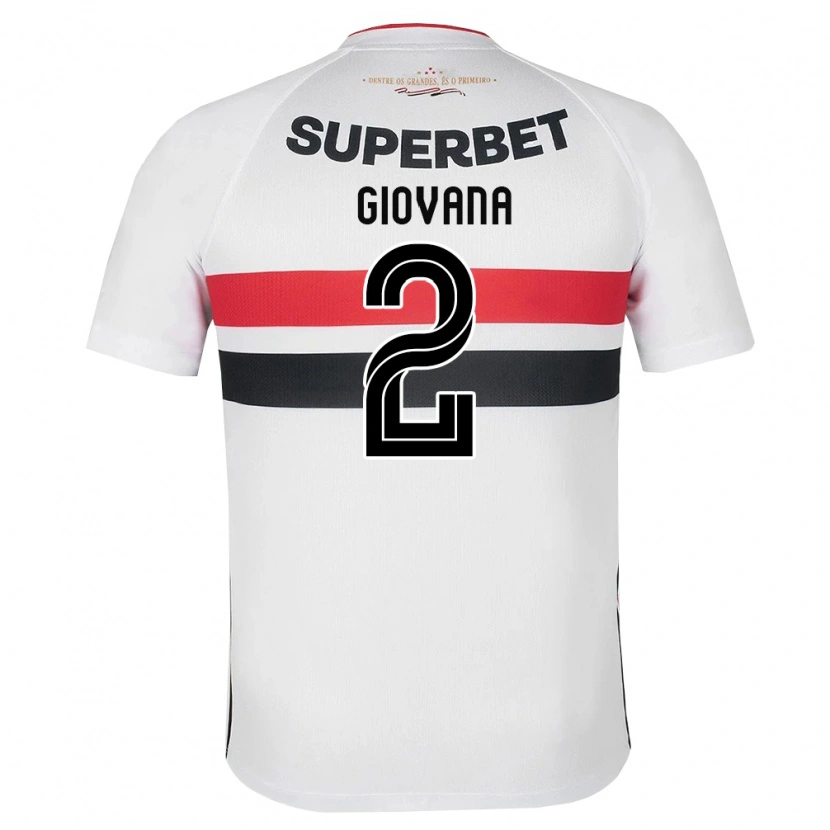 Danxen Kinder Giovana #2 Weiß Rot Schwarz Heimtrikot Trikot 2026/27 T-Shirt
