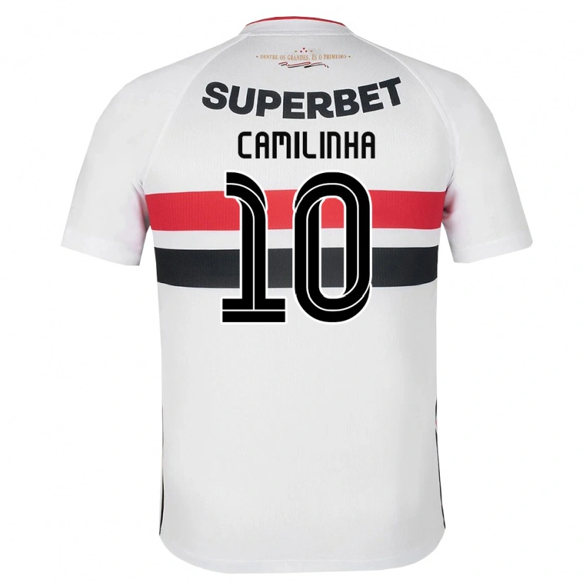 Danxen Kinder Camilinha #10 Weiß Rot Schwarz Heimtrikot Trikot 2026/27 T-Shirt