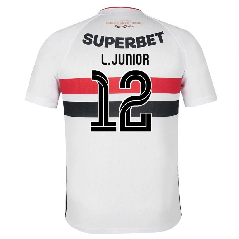 Danxen Kinder Luciano Anacleto Junior #12 Weiß Rot Schwarz Heimtrikot Trikot 2026/27 T-Shirt