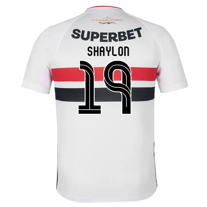 Danxen Kinder Shaylon #19 Weiß Rot Schwarz Heimtrikot Trikot 2026/27 T-Shirt