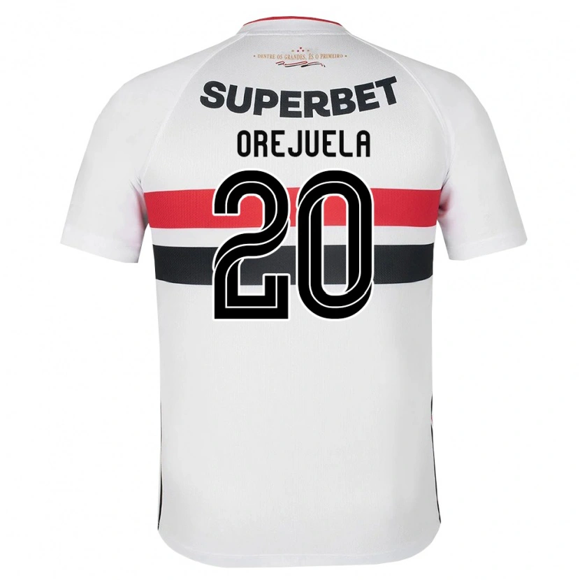 Danxen Kinder Luis Manuel Orejuela #20 Weiß Rot Schwarz Heimtrikot Trikot 2026/27 T-Shirt