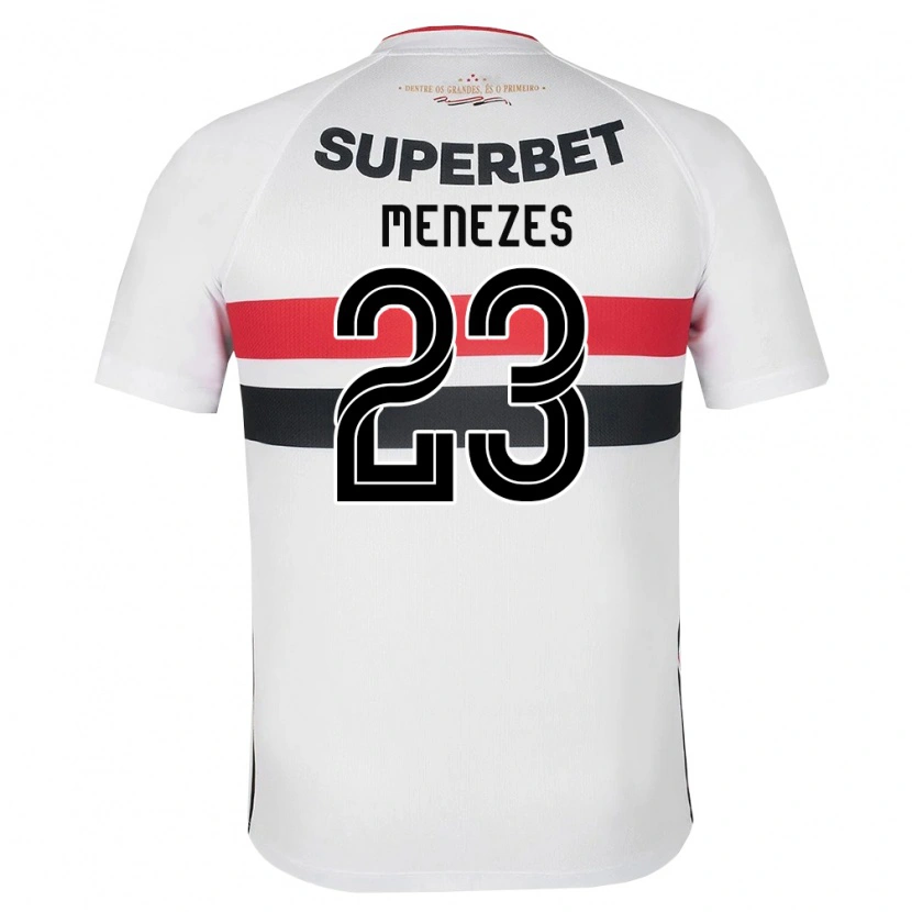 Danxen Kinder Bia Menezes #23 Weiß Rot Schwarz Heimtrikot Trikot 2026/27 T-Shirt