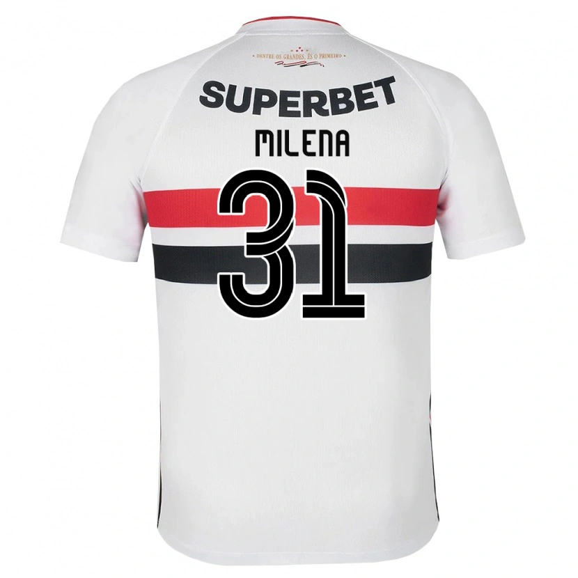 Danxen Kinder Milena #31 Weiß Rot Schwarz Heimtrikot Trikot 2026/27 T-Shirt
