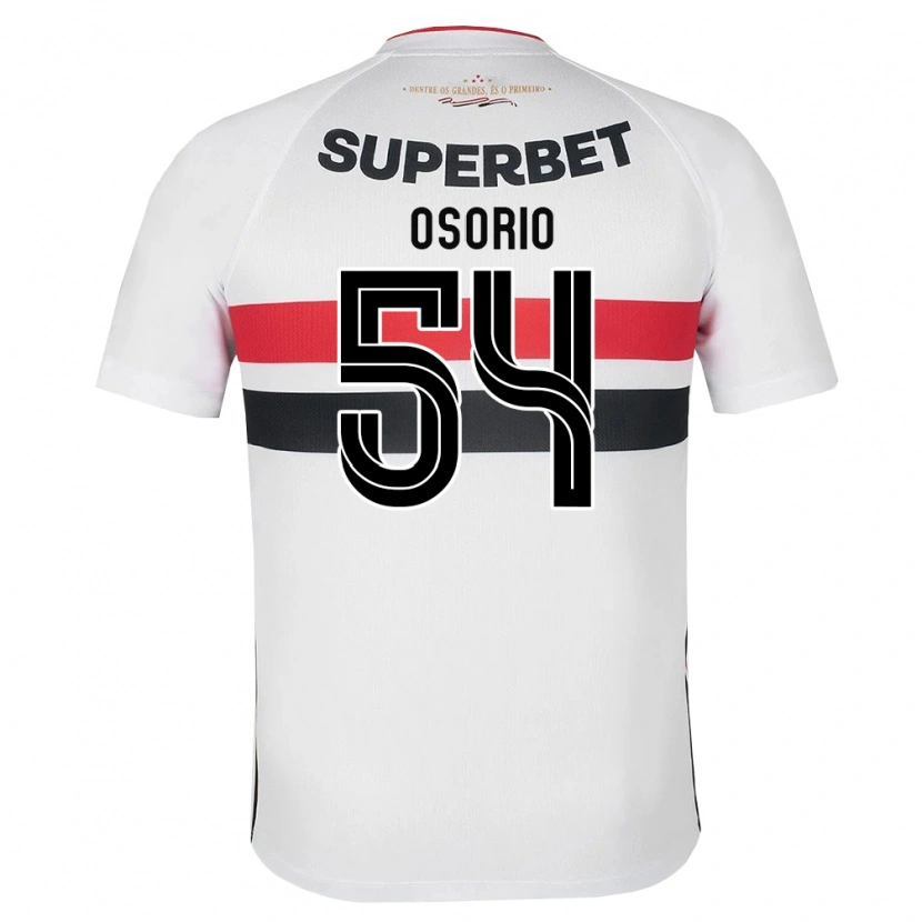 Danxen Kinder Luis Osorio #54 Weiß Rot Schwarz Heimtrikot Trikot 2026/27 T-Shirt
