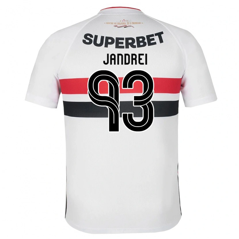 Danxen Kinder Jandrei #93 Weiß Rot Schwarz Heimtrikot Trikot 2026/27 T-Shirt