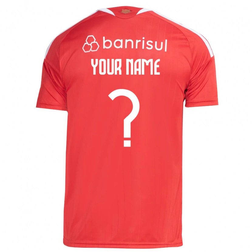 Danxen Kinder Ihren Namen #0 Rot Weiß Heimtrikot Trikot 2026/27 T-Shirt