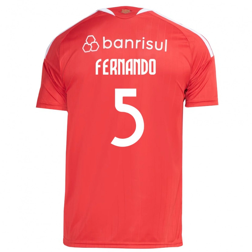 Danxen Kinder Fernando #5 Rot Weiß Heimtrikot Trikot 2026/27 T-Shirt