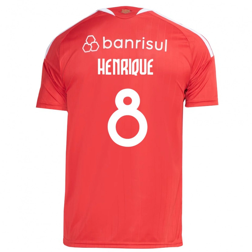 Danxen Kinder Bruno Henrique #8 Rot Weiß Heimtrikot Trikot 2026/27 T-Shirt